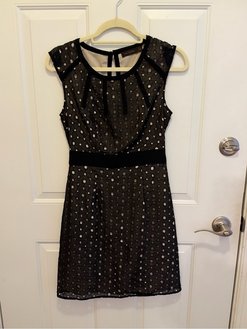 The Limited Polka Dot Mini Dress in Black & White Size 2 Like New